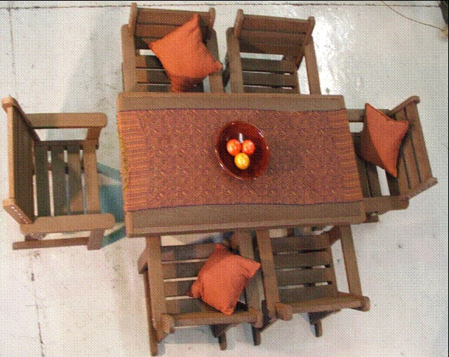 patio-set-12-x-18m-table-with-6-single-seaters